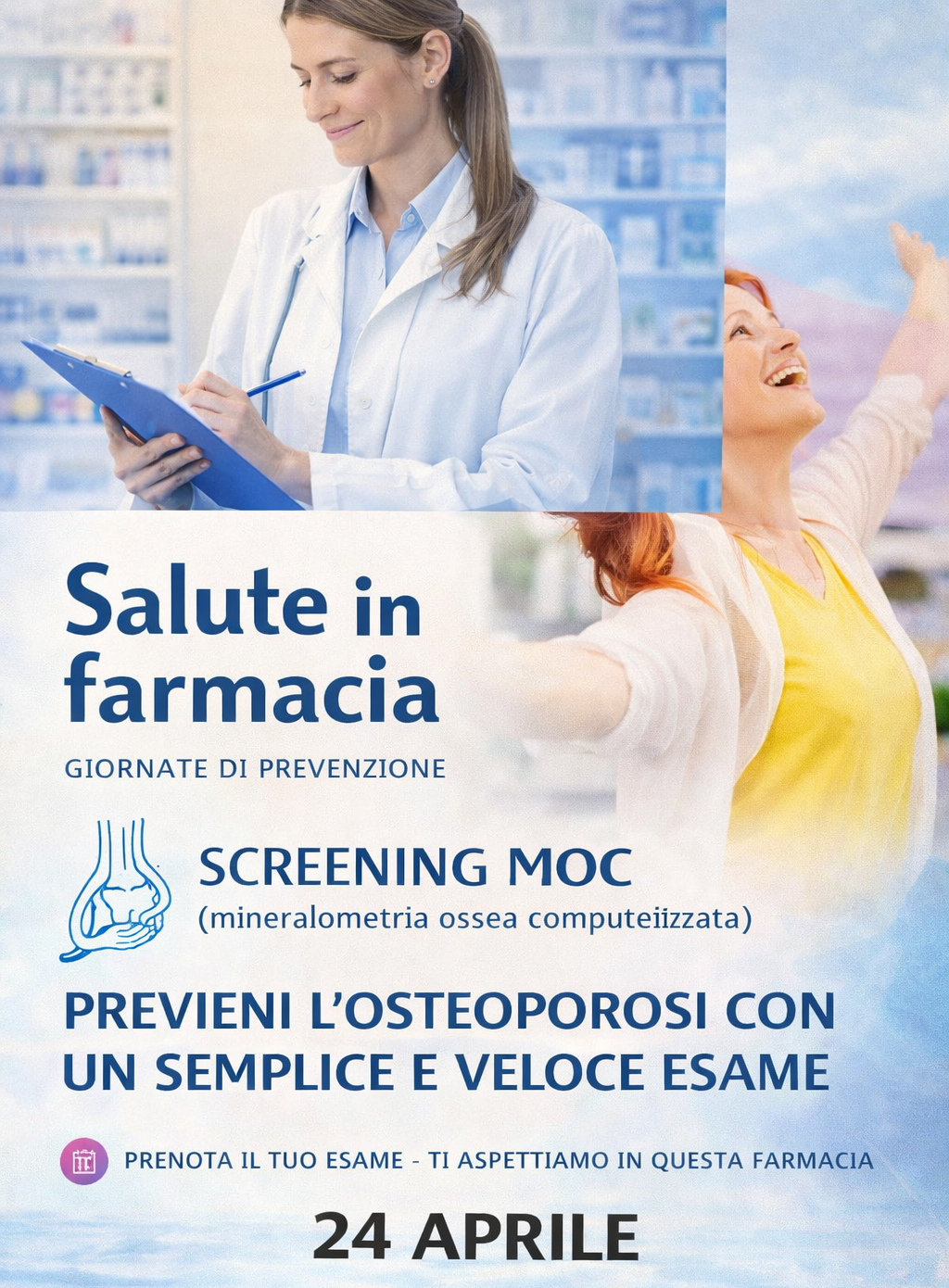 Prevenzione Osteoporosi – Venerdì 24 Aprile