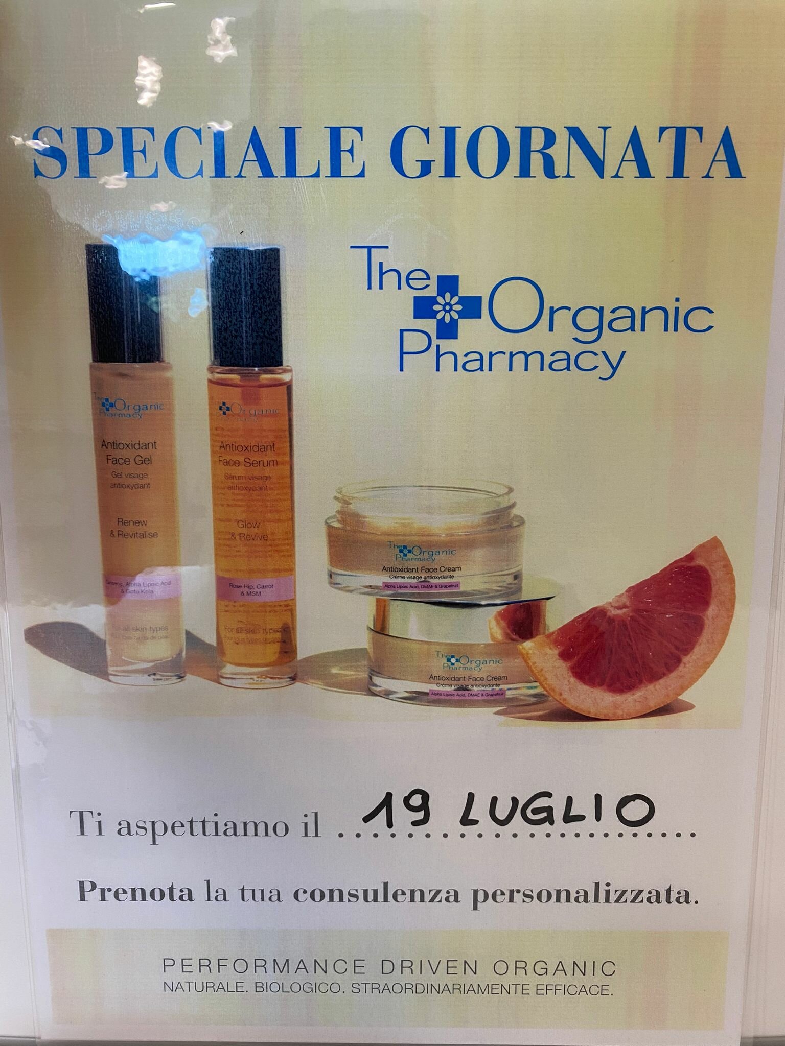SPECIALE GIORNATA THE ORGANIC PHARMACY