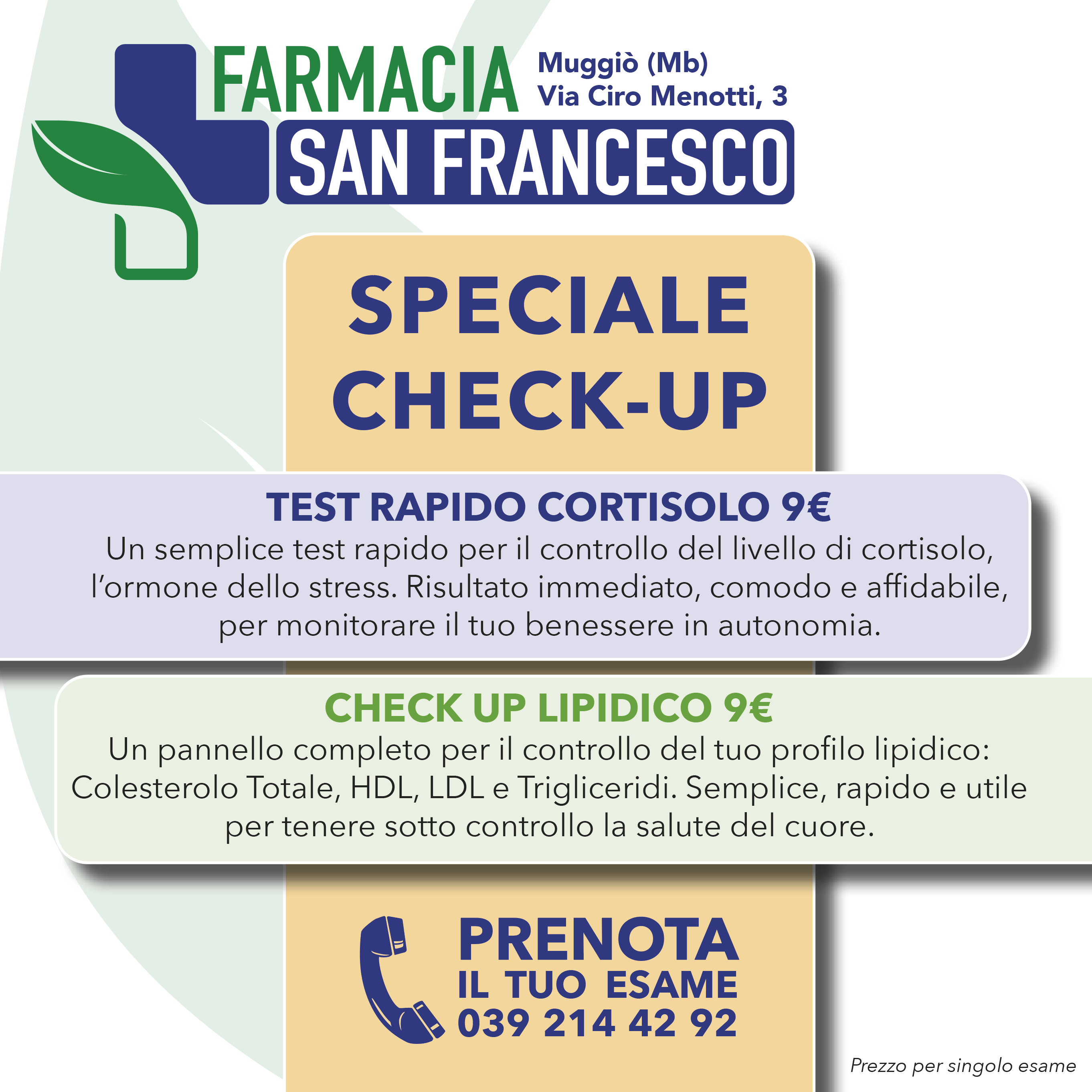 SPECIALE CHECK-UP