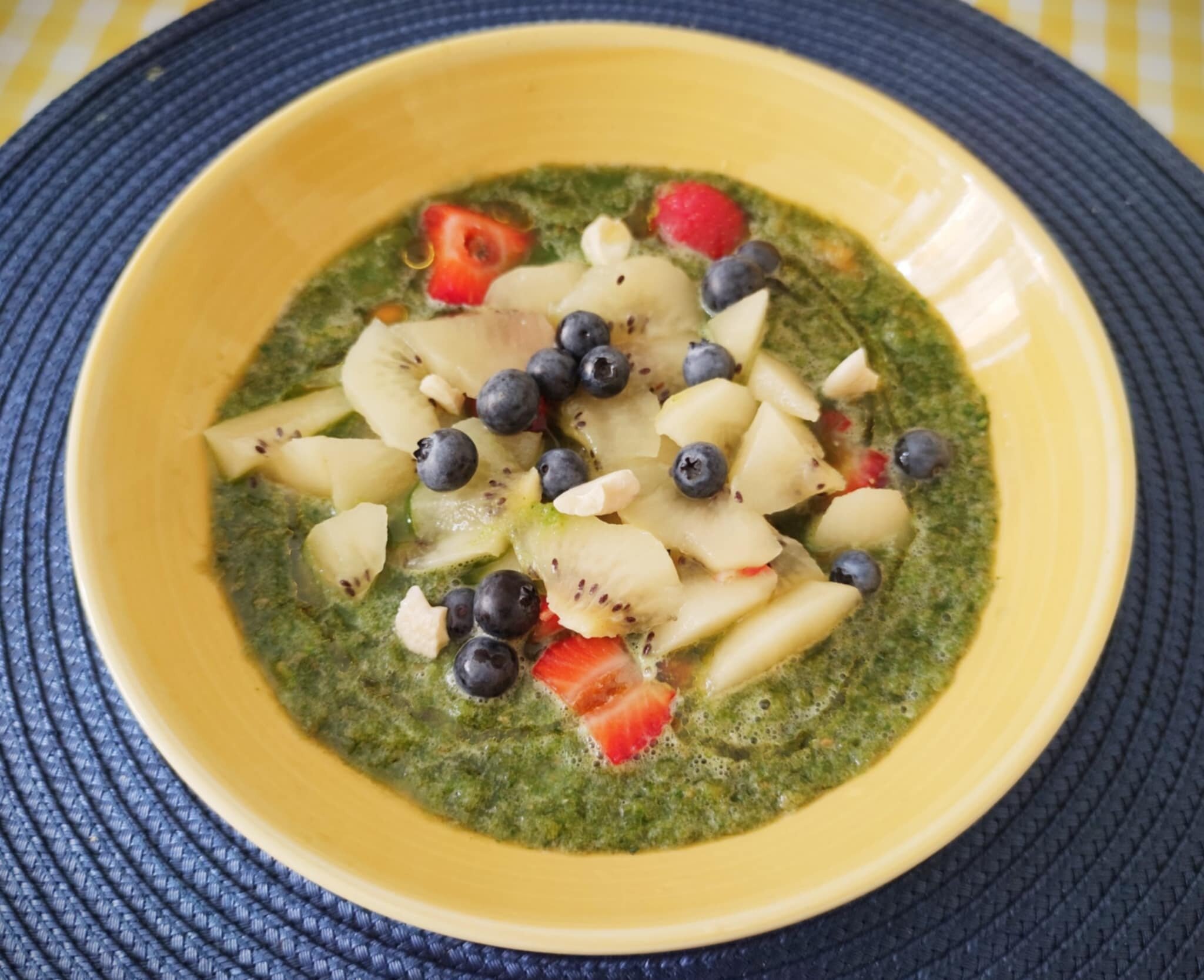 Gapacho verde di frutta e verdura