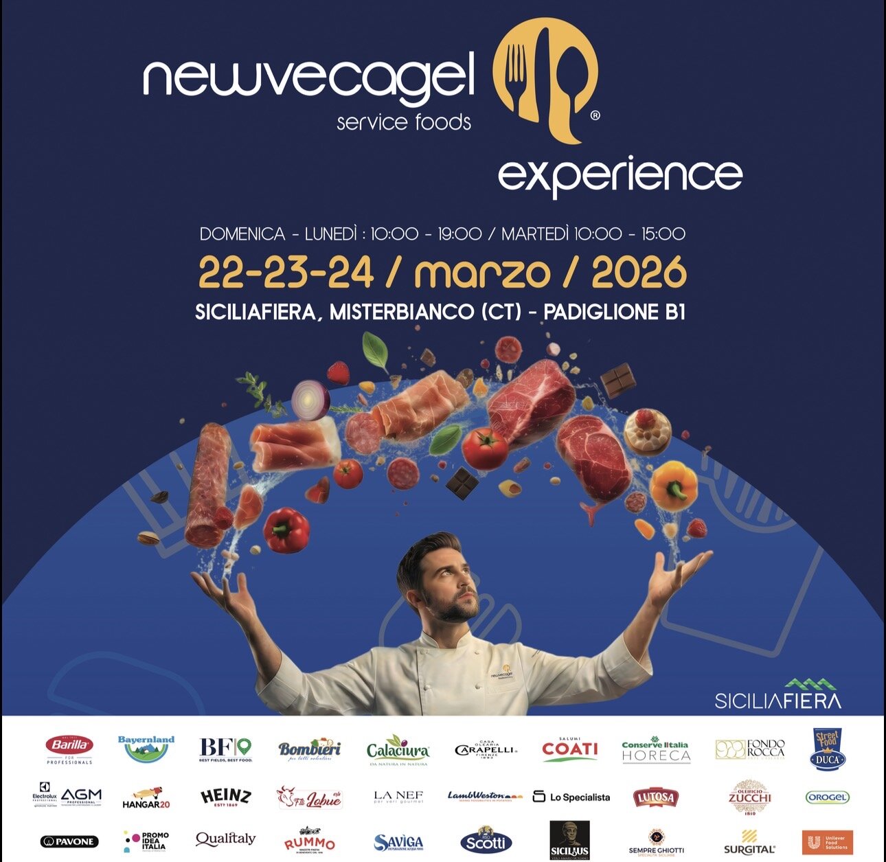 22-23-24 MARZO 2026 CI TROVATE A SICILIA FIERA