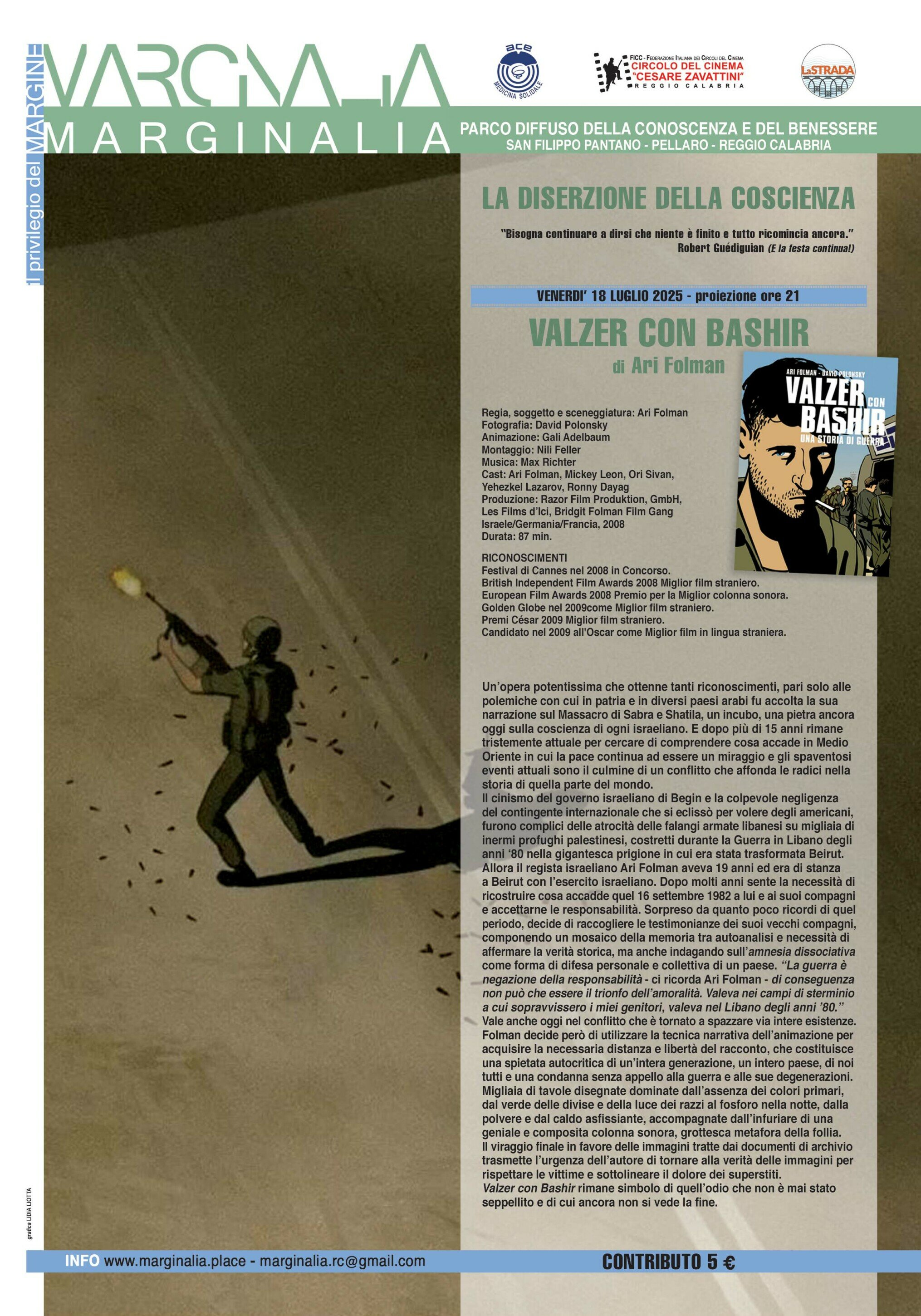 FILM: VALZER CON BASHIR Una storia di Guerra - di Ari Foiman