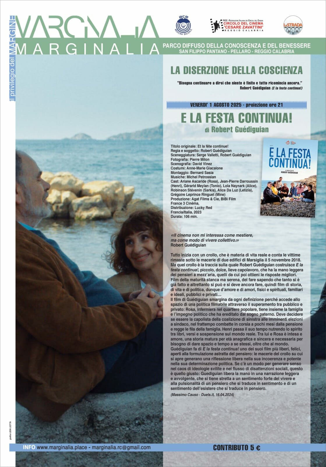 FILM: E LA FESTA CONTINUA - di Robert Guediguian