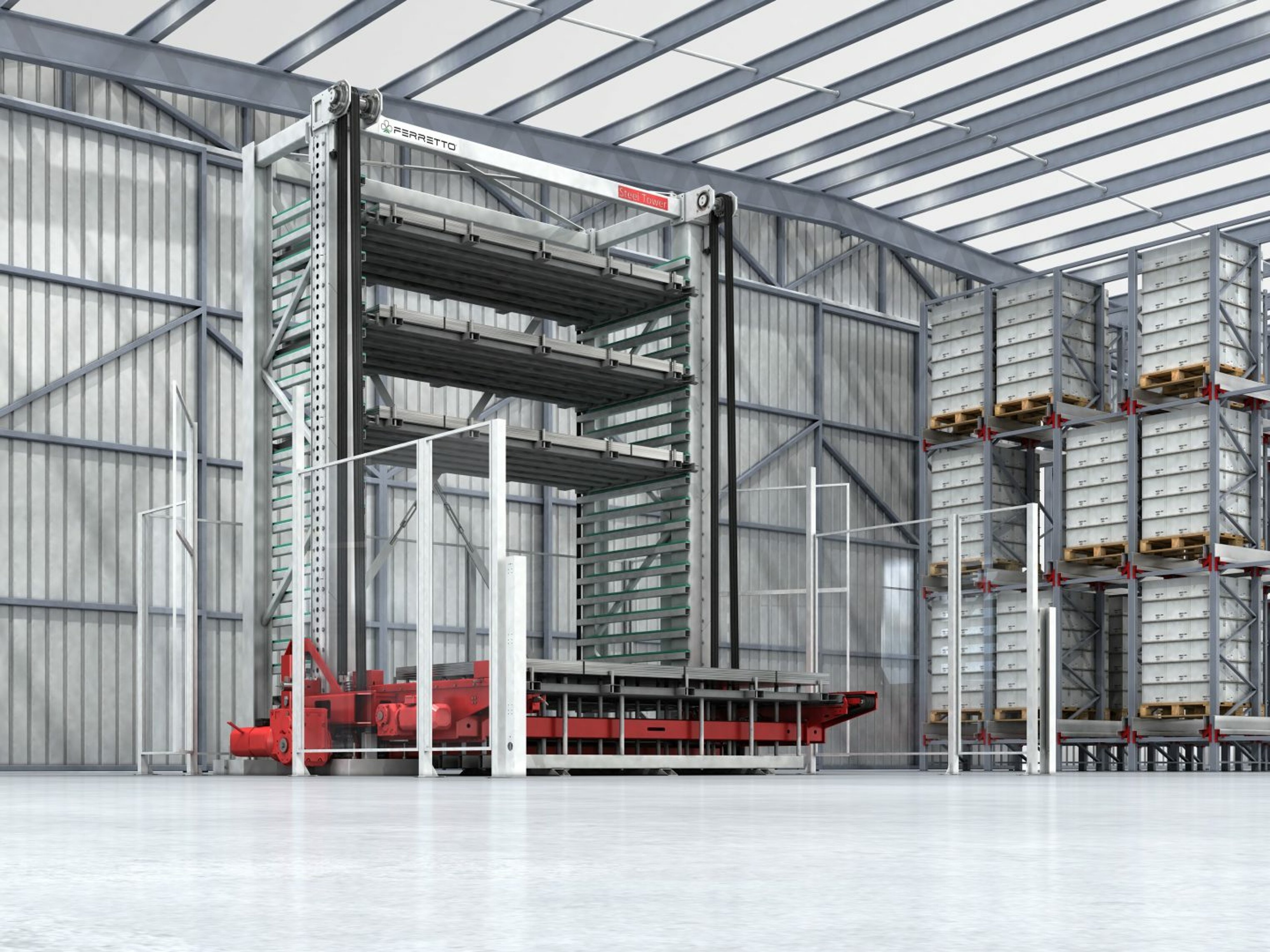 FERRETTO SPA - Magazzini automatici verticali per lamiere - Per Puglia e Basilicata Paparella Macchine Utensili srl Bari - Contattare Giustiniano Paparella