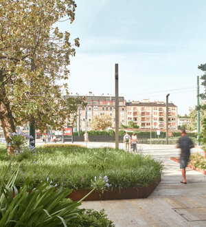 Progetto di rigenerazione urbana, tramite verde e percorsi ciclopedonali a Mestre