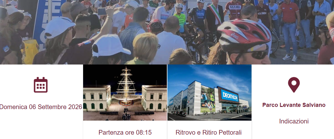 Domenica 6 settembre: 4ª edizione della “Granfondo Città di Livorno – Memorial Alluvione 2017” Domenica 6 settembre: 4ª edizione della “Granfondo Città di Livorno – Memorial Alluvione 2017”