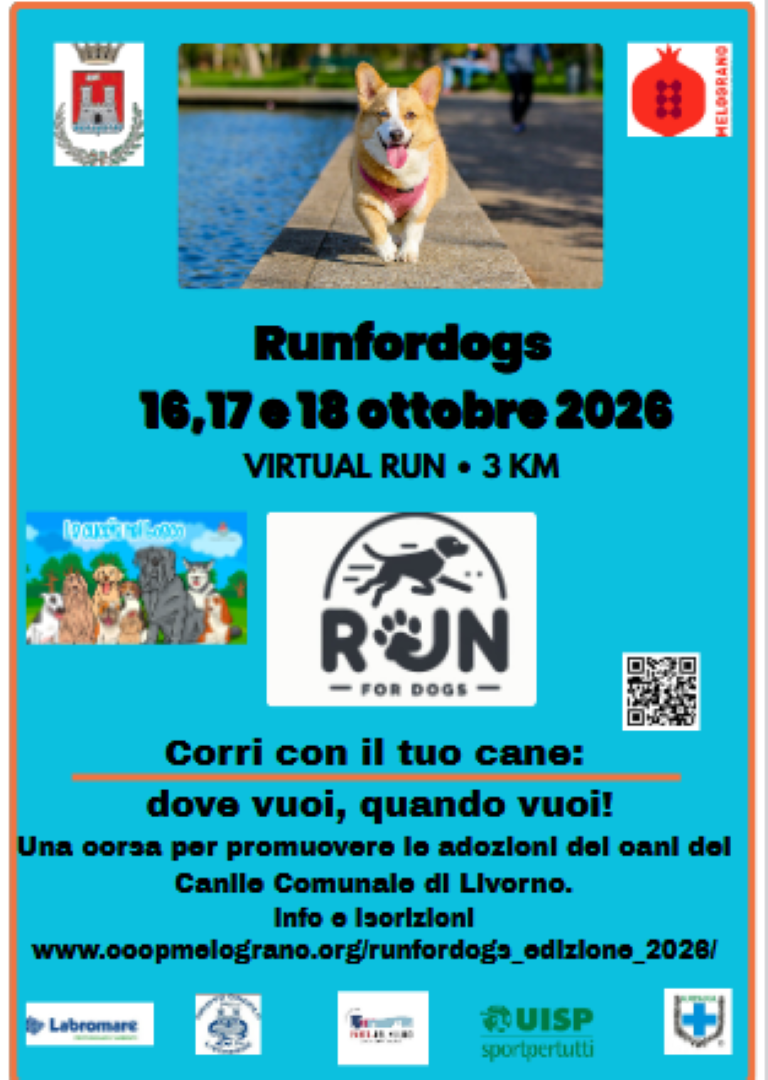 “Run for Dogs”, corsa virtuale degli amici a quattro zampe