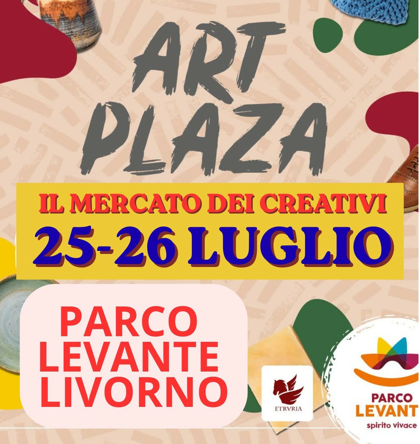 ART PLAZA, 25-26 luglio al Parco Levante (Livorno) edizione estiva degli hobbisti creativi