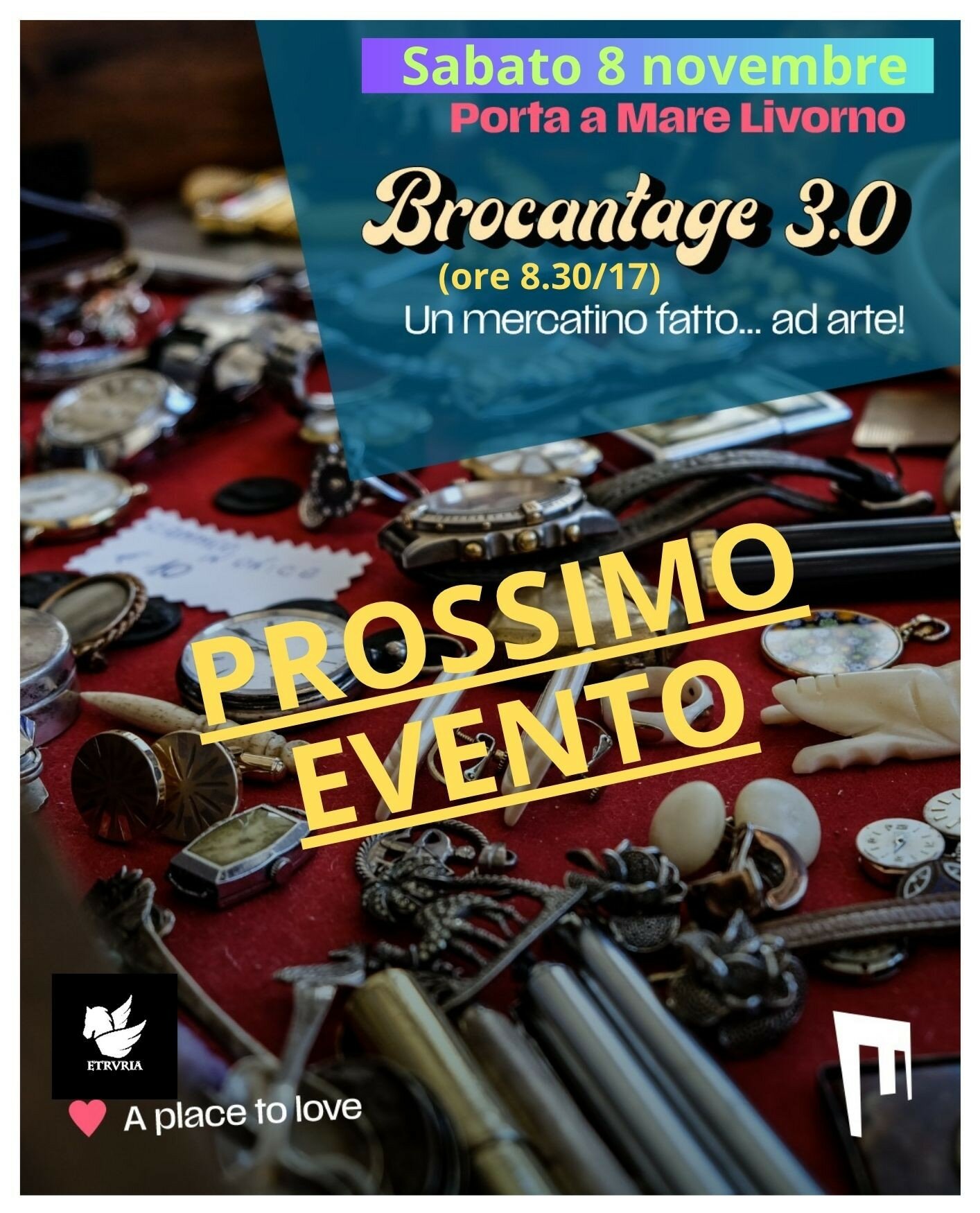 Sabato 8 novembre Brocantage a Porta a Mare (LI): il grande festival degli oggetti del passato