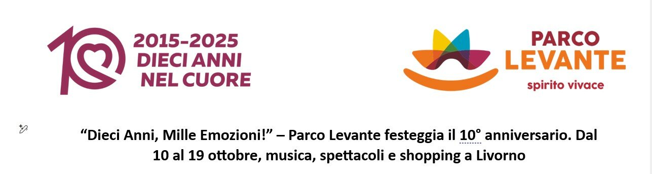 &ldquo;Dieci Anni, Mille Emozioni!&rdquo;: Parco Levante festeggia il decimo anniversario