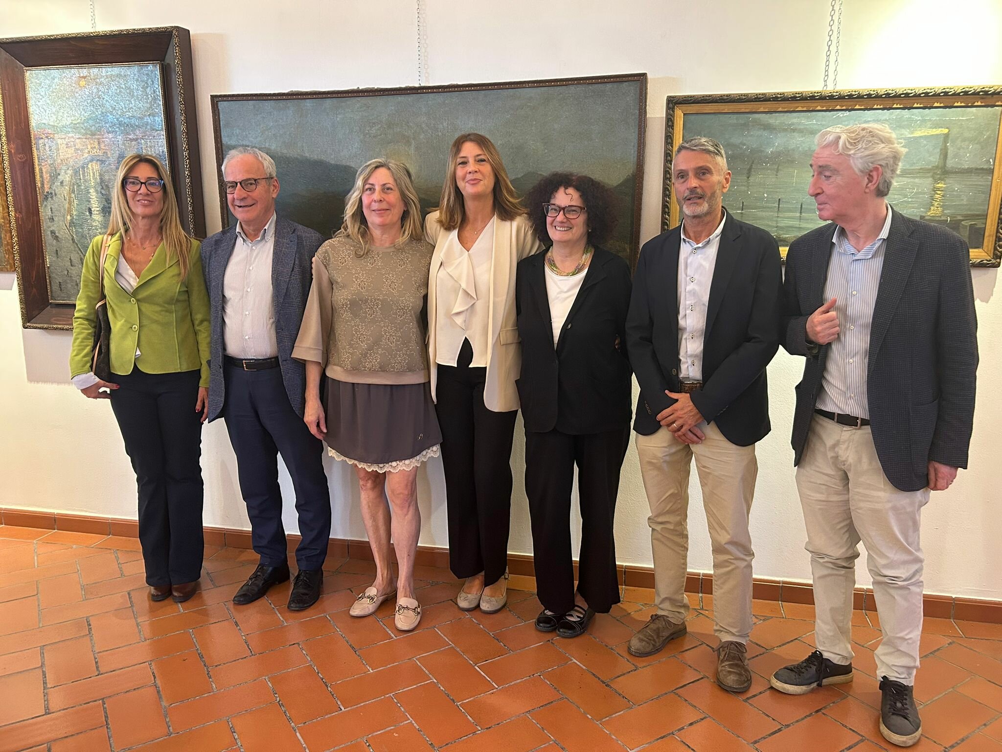 Presentazione della mostra del pittore e architetto Alberto Calza Bini alla Pinacoteca Carlo Servolini