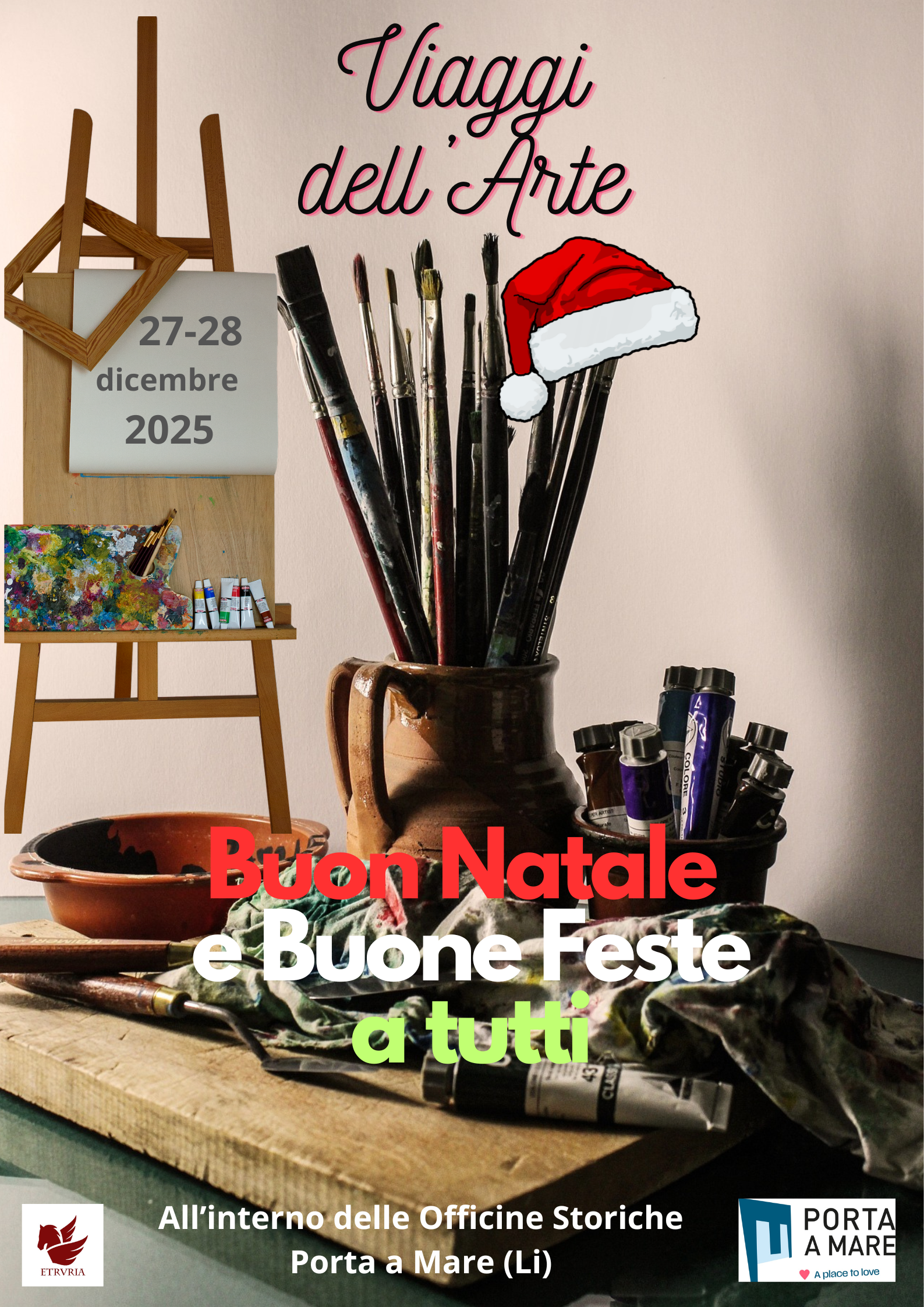 &ldquo;Viaggi dell&rsquo;Arte&rdquo;, mostra di pittori nelle Officine Storiche di Porta a Mare, torna il 27 e 28 dicembre