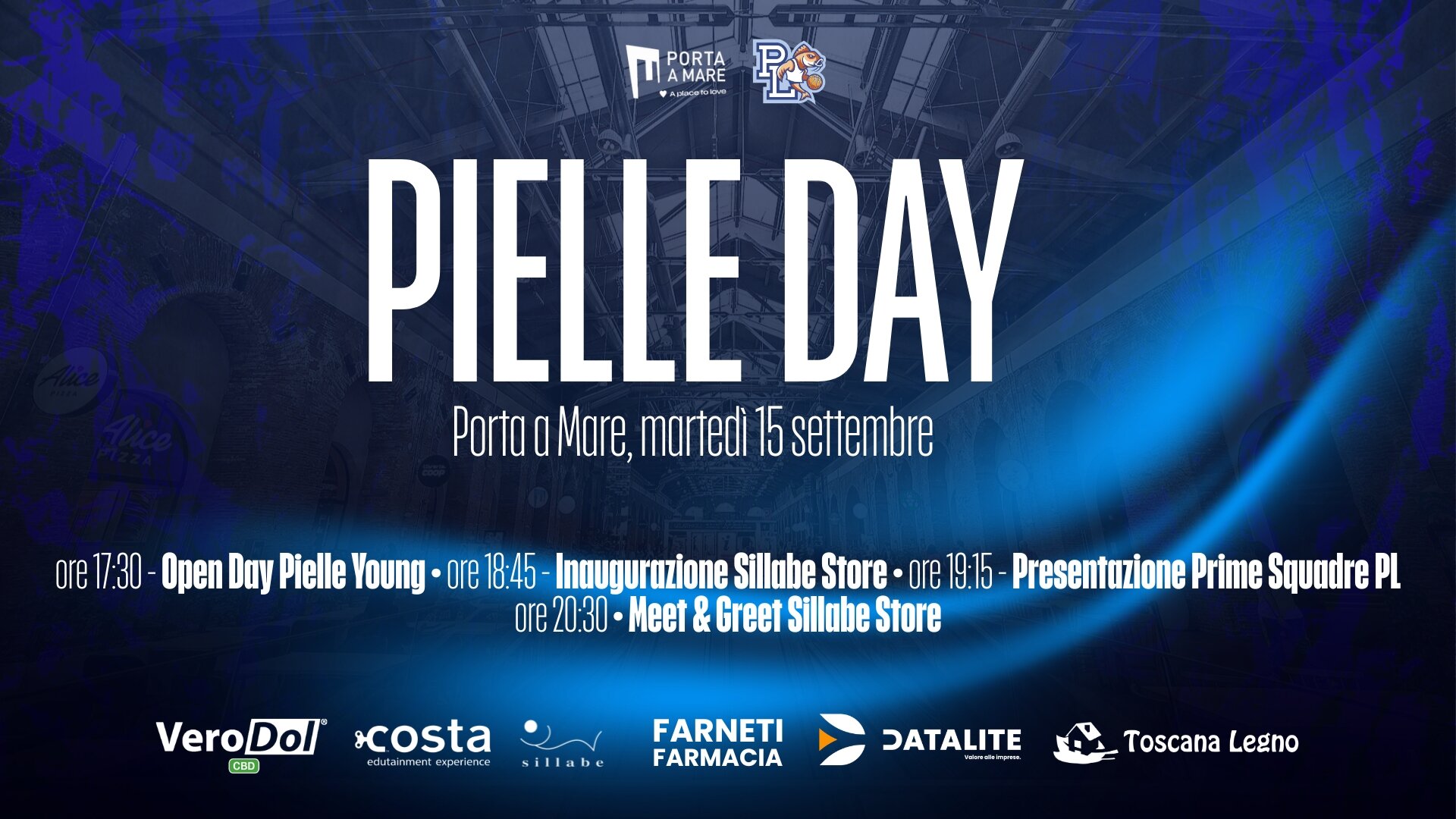 Pielle Day a Porta a Mare: martedì 15 settembre per la stagione 2026/27 biancoblù Pielle Day a Porta a Mare: martedì 15 settembre per la stagione 2026/27 biancoblù