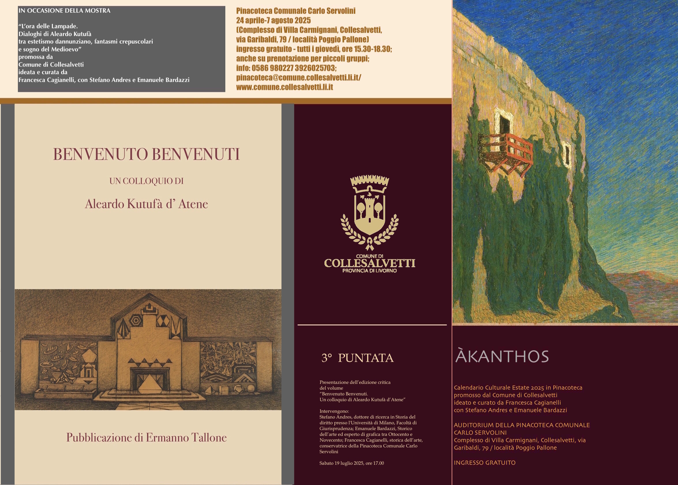 &Agrave;KANTHOS, Calendario Culturale Estate 2025 in Pinacoteca