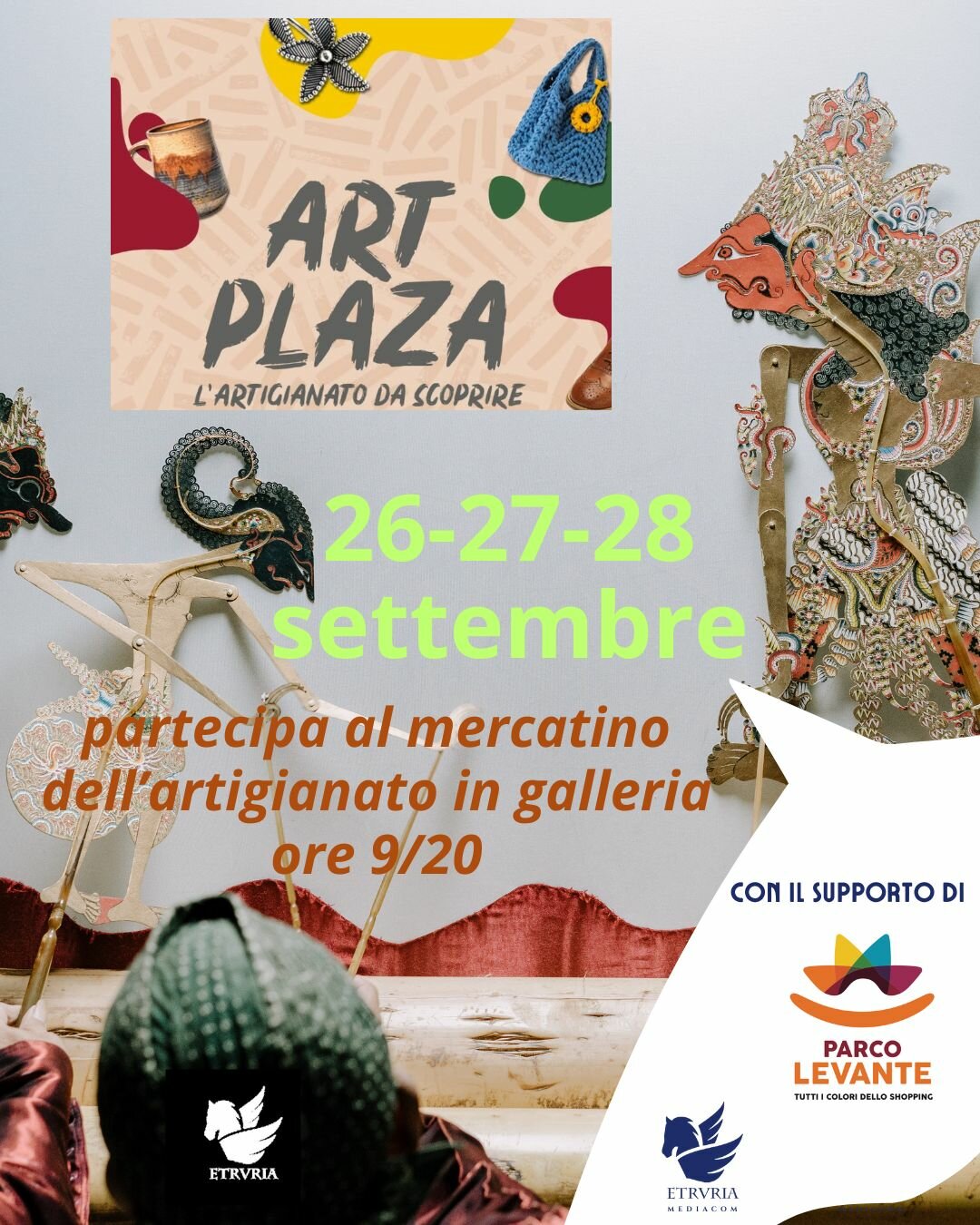 26-27-28 settembre torna ART PLAZA al Parco Levante (LI)