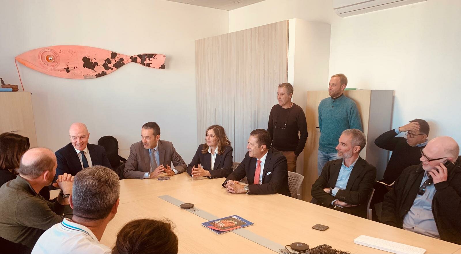 Il sindaco Salvetti in visita alla sede Ispra