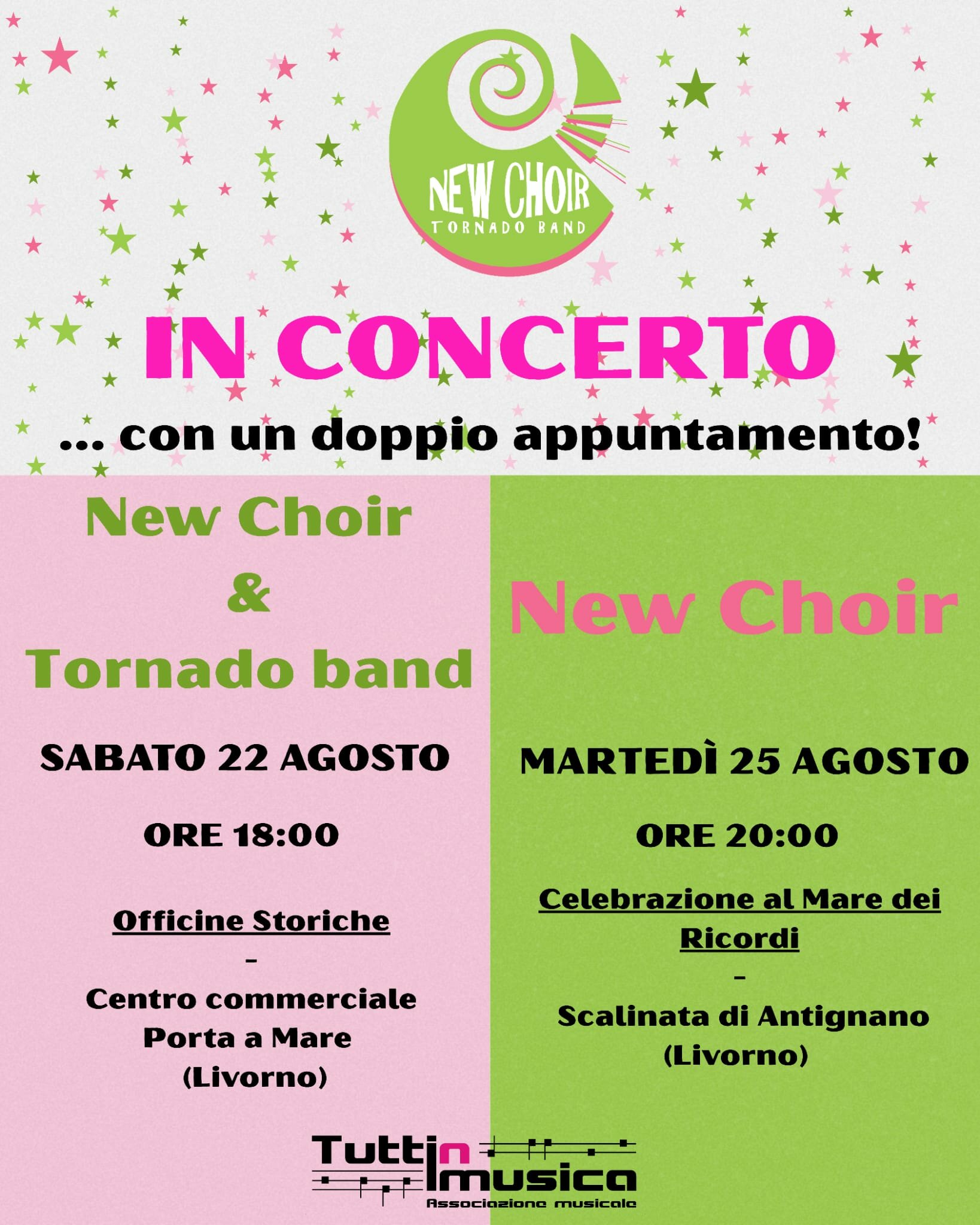 TUTTInMUSICA: a Porta a Mare i “Tornado band” e “The New Choir”