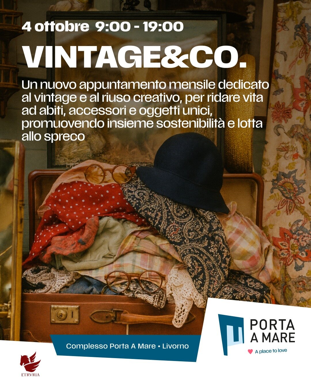 Vintage & Co. da sabato 4 ottobre, il nuovo grande mercato di Livorno a Porta a Mare