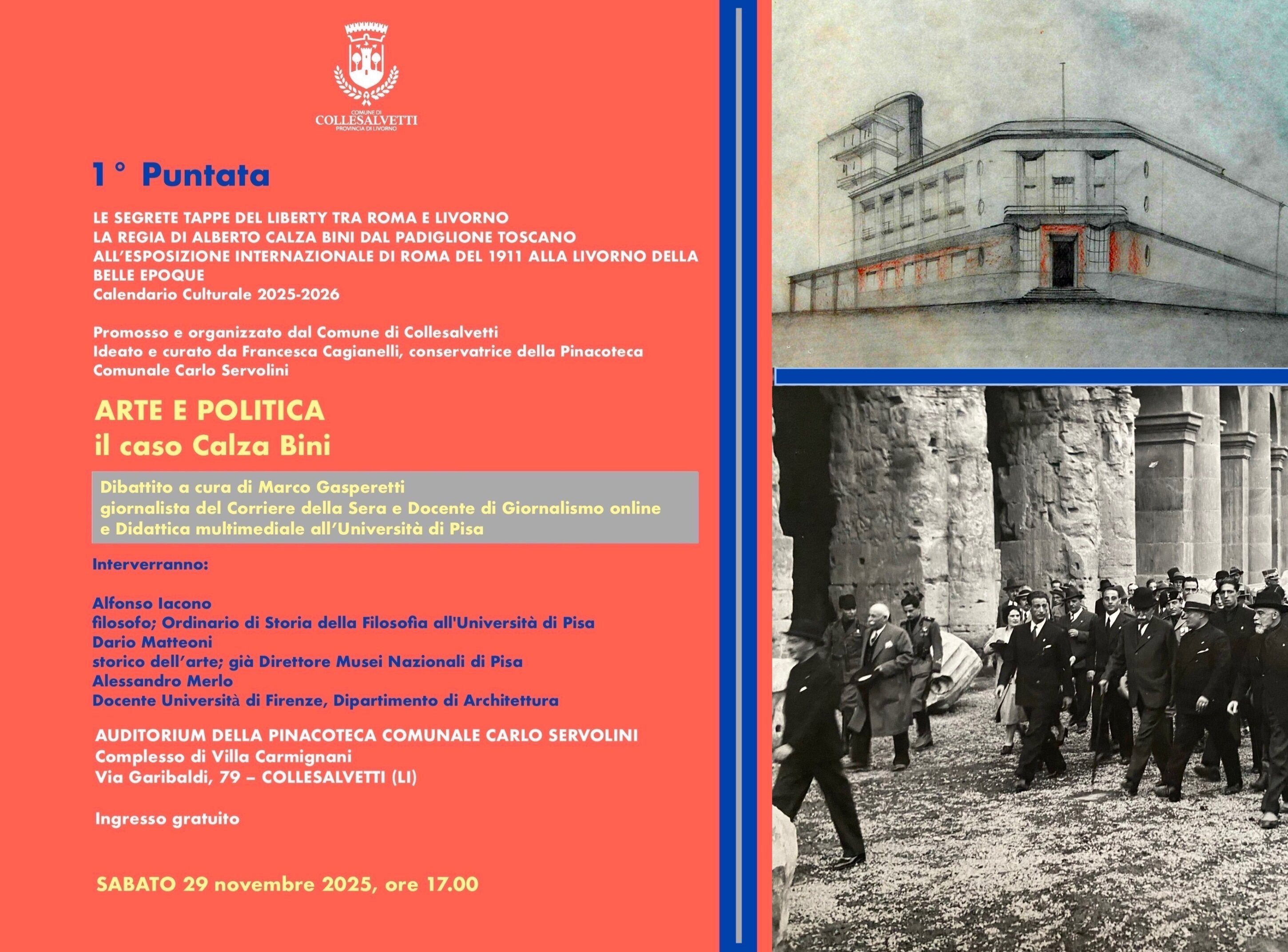 Arte e Politica: il caso Calza Bini. Dibattito a cura di Marco Gasperetti
