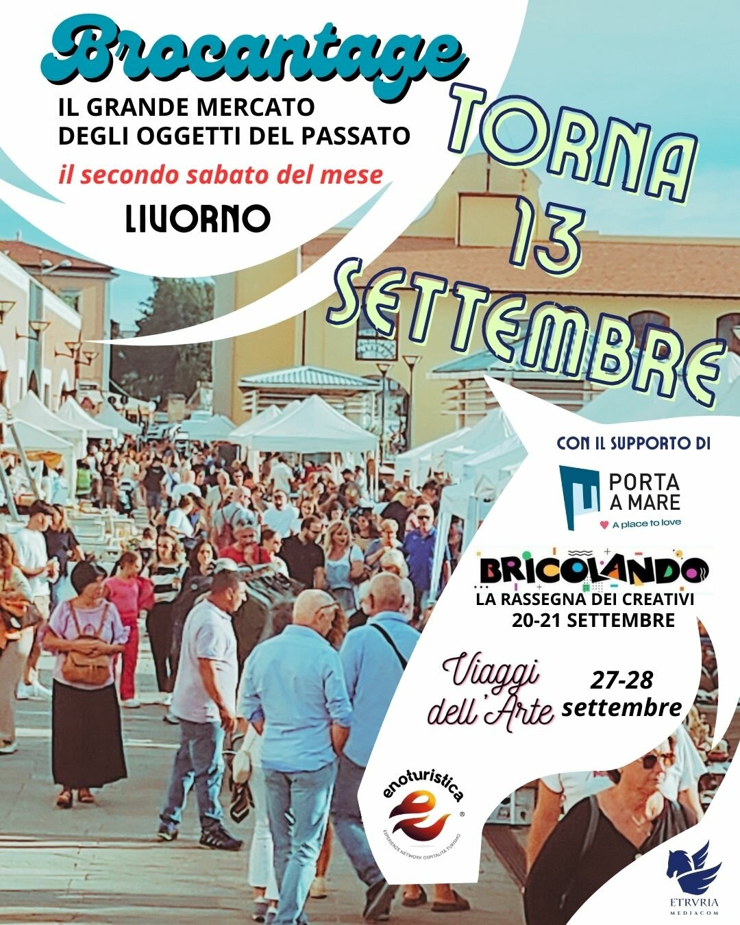 Sabato 13 settembre: torna Brocantage, il grande mercato degli oggetti del passato di Livorno