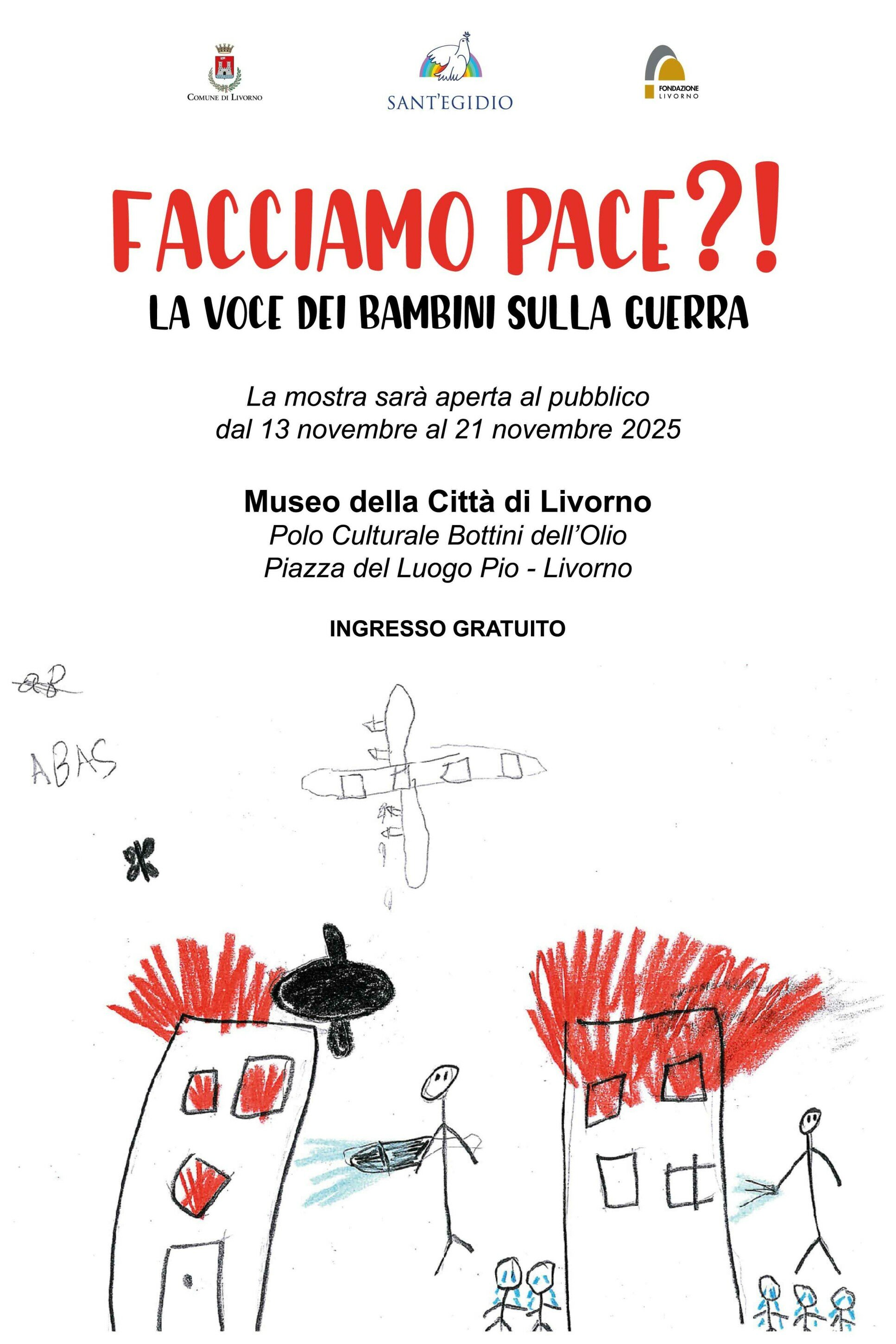 &ldquo;Facciamo pace?!&rdquo;: ai Bottini dell&rsquo;Olio la mostra che racconta la guerra con le parole dei bambini