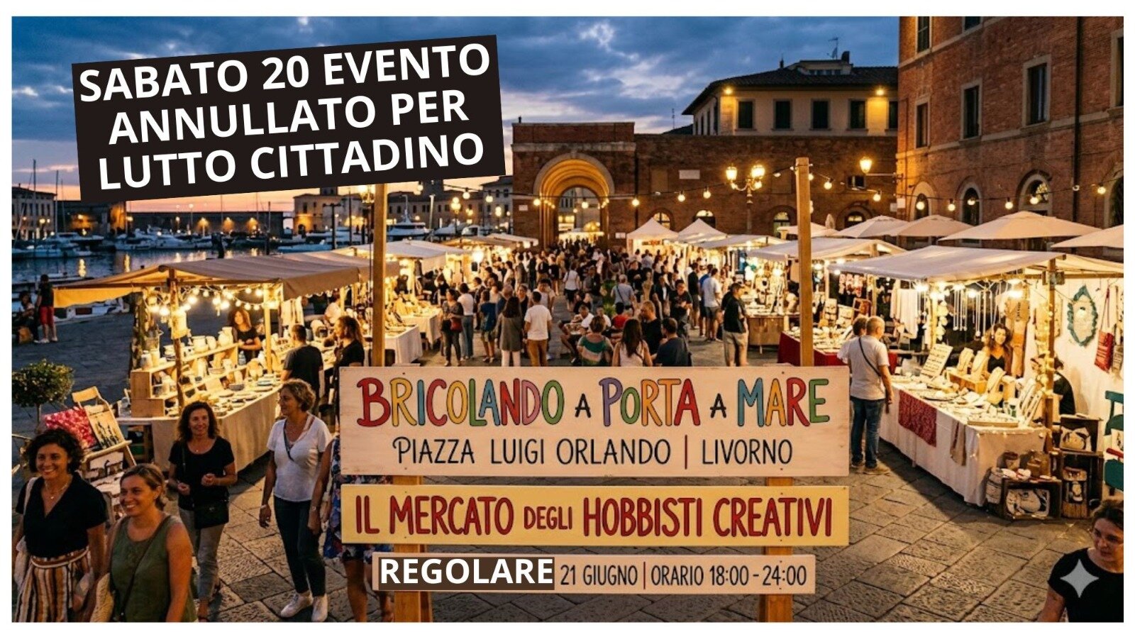 Livorno: Bricolando a Porta a Mare (sabato 20 e domenica 21 giugno - ore 18/24)