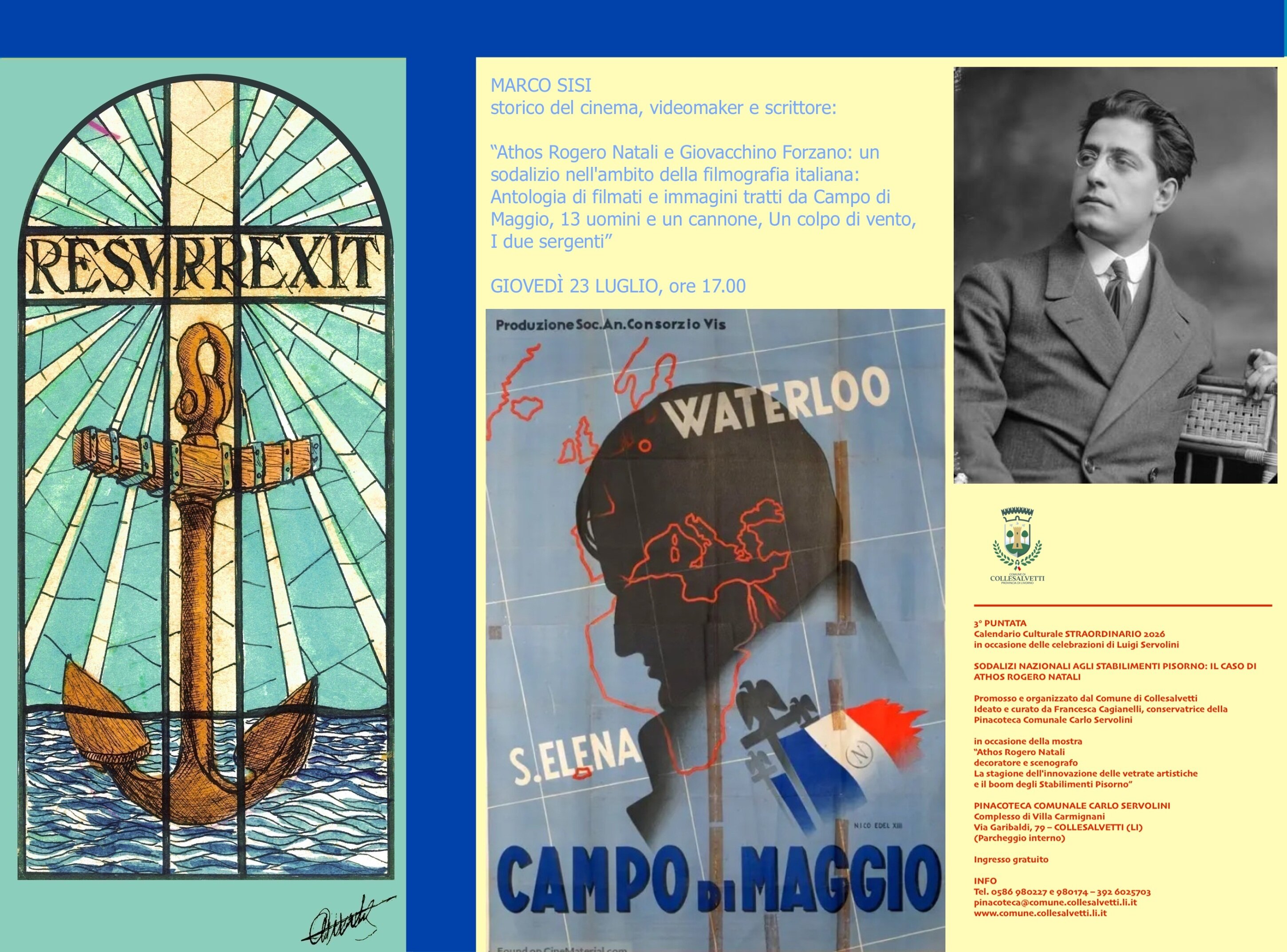 Pinacoteca Carlo Servolini: “Sodalizi nazionali agli stabilimenti Pisorno: il caso di Athos Rogero Natali”