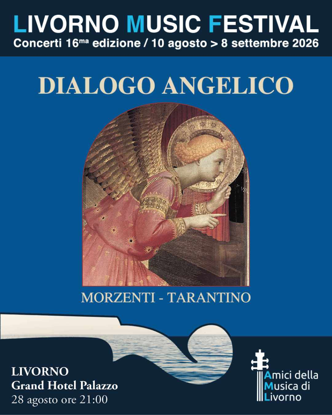 LIVORNO - Grand Hotel Palazzo: DIALOGO ANGELICO - MORZENTI / TARANTINO LIVORNO - Grand Hotel Palazzo: DIALOGO ANGELICO - MORZENTI / TARANTINO