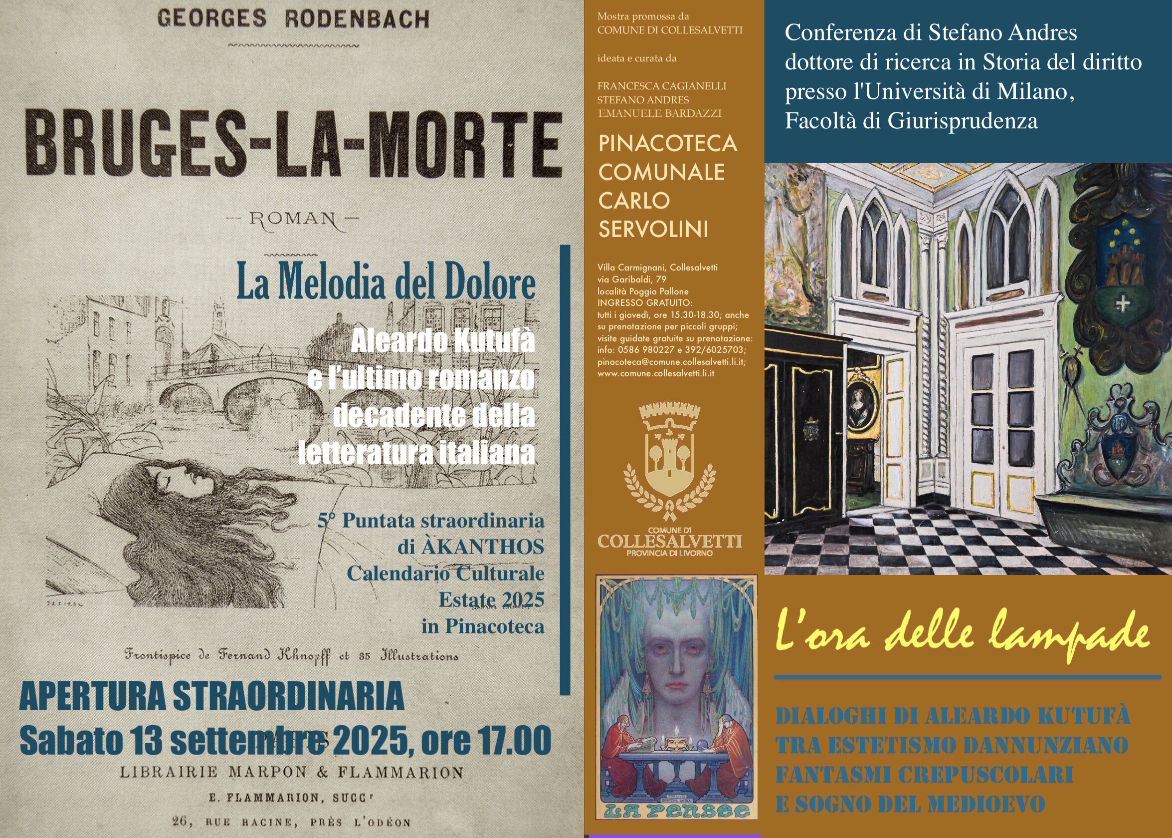 Pinacoteca Carlo Servolini: la nuova Puntata straordinaria di &Agrave;KANTHOS