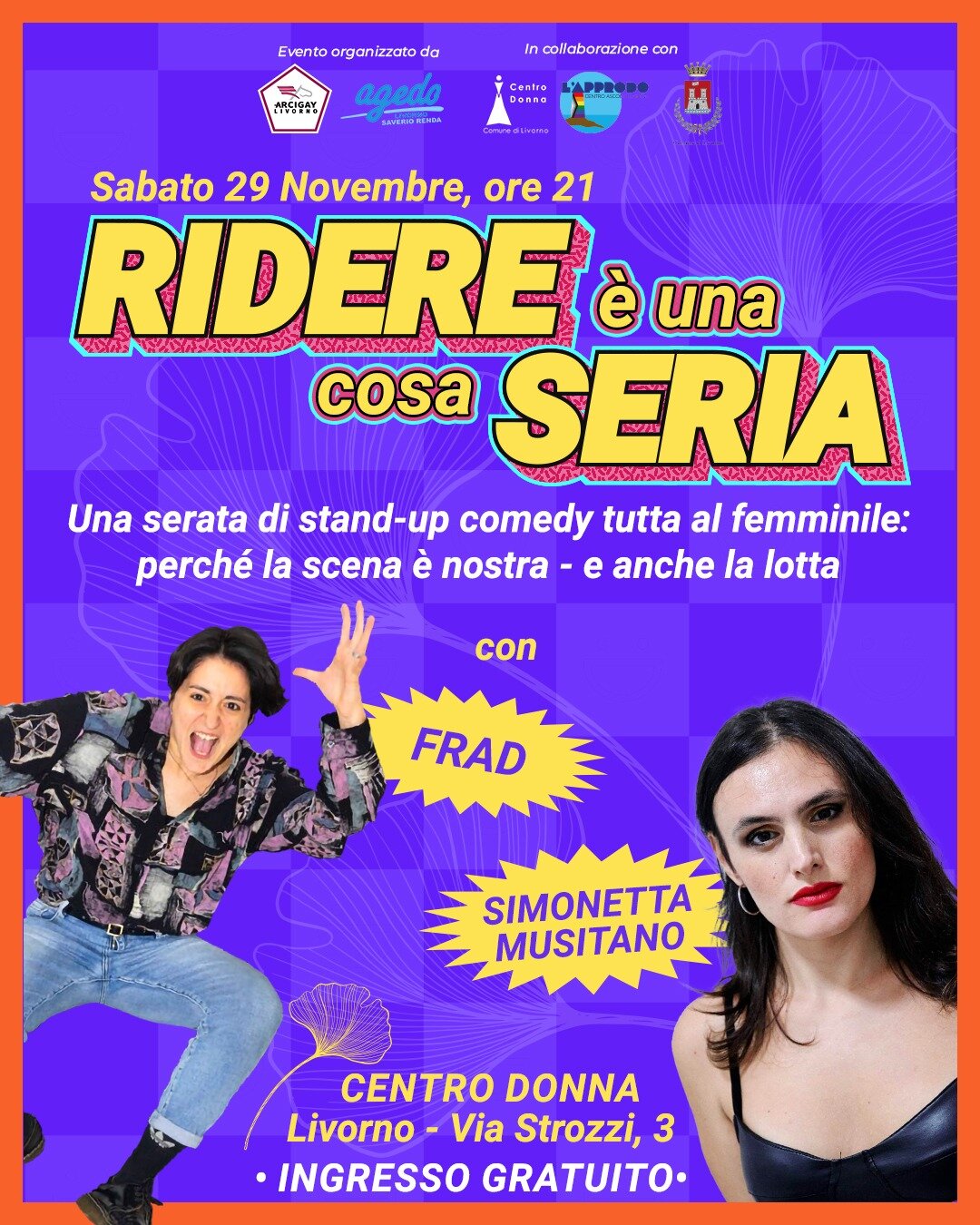 &ldquo;Ridere &egrave; una cosa seria&hellip;&rdquo; con Simonetta Musitano e Frad