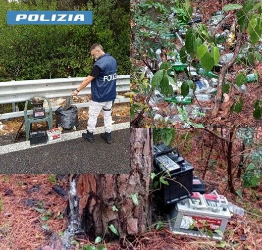 La Polizia di Stato di Livorno arresta nei boschi di Pel di Lupo uno spacciatore