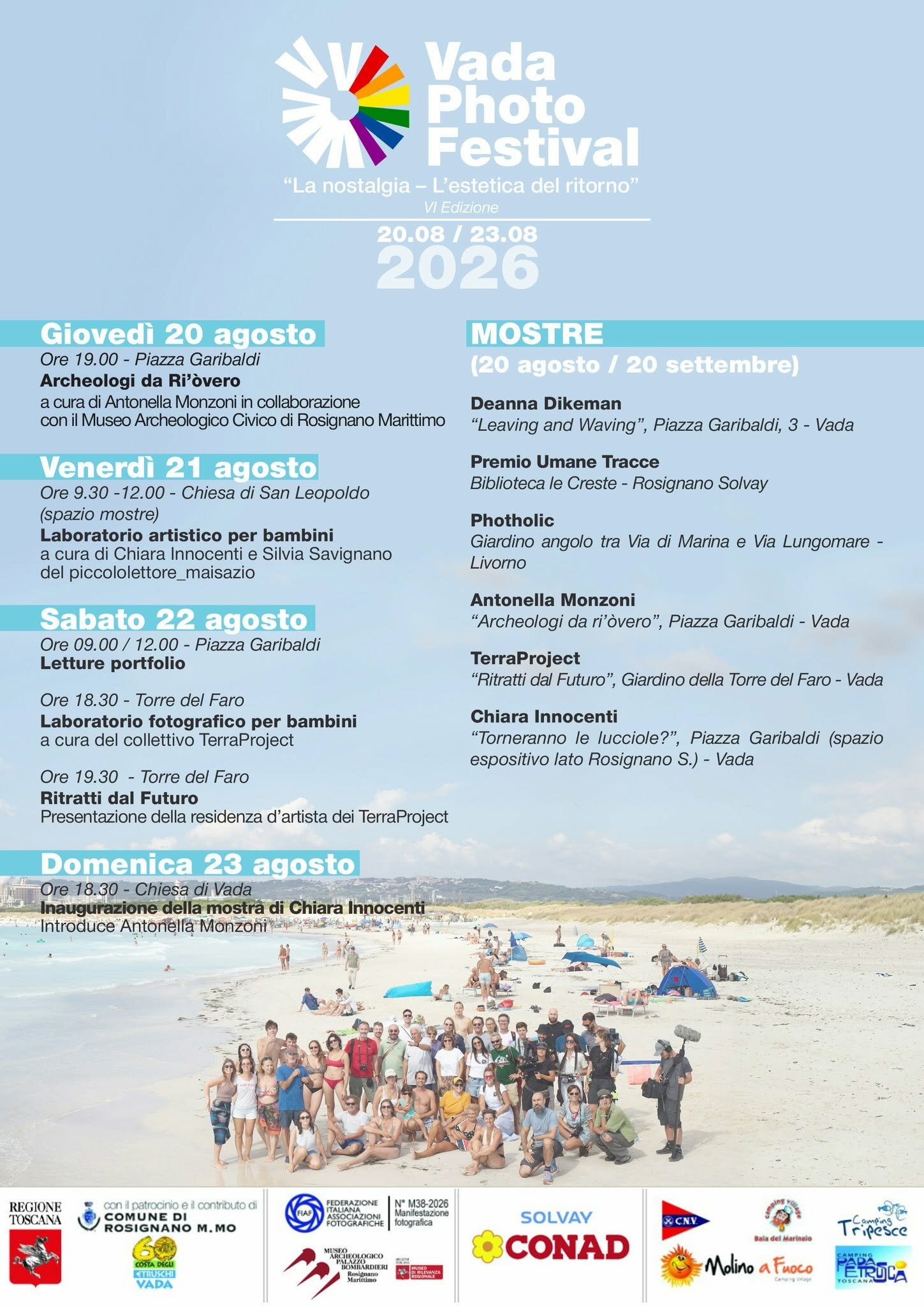 Dal 20 agosto torna il Vada Photo Festival