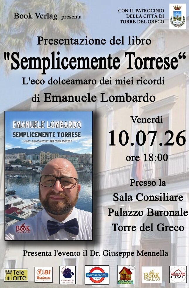 Venerdì 10 luglio alle ore 18, nell'Aula Consiliare di Palazzo Baronale, sarà presentato il libro di Emanuele Lombardo 