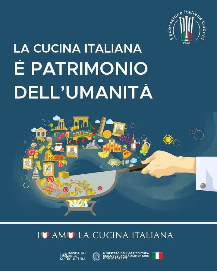 LA CUCINA ITALIANA È LA PRIMA AL MONDO A DIVENTARE PATRIMONIO IMMATERIALE DELL’UMANITÀ UNESCO LA CUCINA ITALIANA È LA PRIMA AL MONDO A DIVENTARE PATRIMONIO IMMATERIALE DELL’UMANITÀ UNESCO