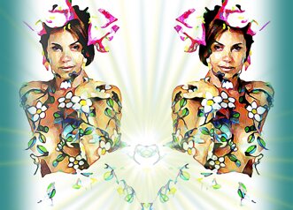 twin in the flowers woman version.jpeg