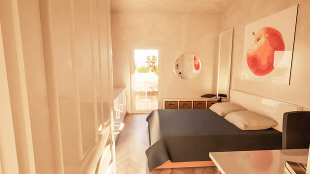 Colli Aniene trilocale nuovo con terrazzo e posto auto – classe A