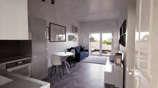 Colli Aniene trilocale nuovo con terrazzo e posto auto – classe A