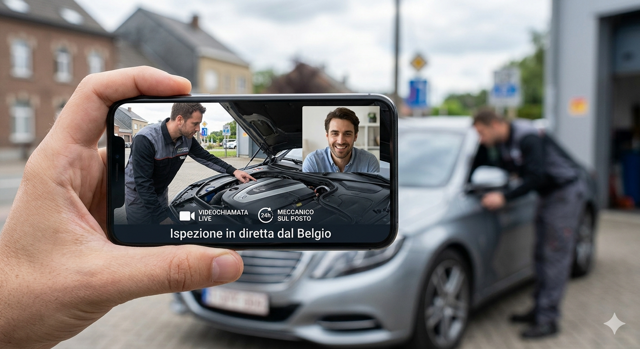 importare auto dal Belgio videochiamata in diretta per acquisto