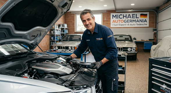 auto germania ispezione di un meccanico