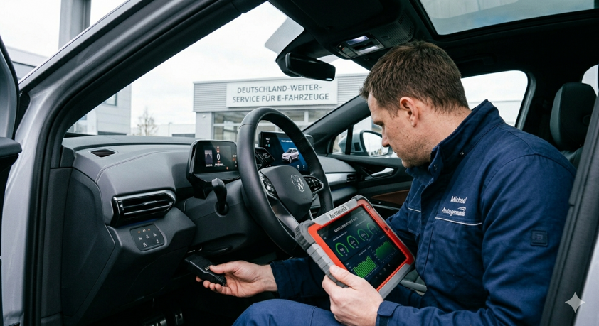 Servizio controllo batterie auto elettriche in Germania Olanda