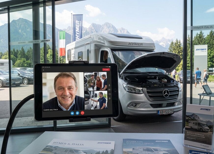 servizio video call vedi il camper che vuoi acquistare in Germania