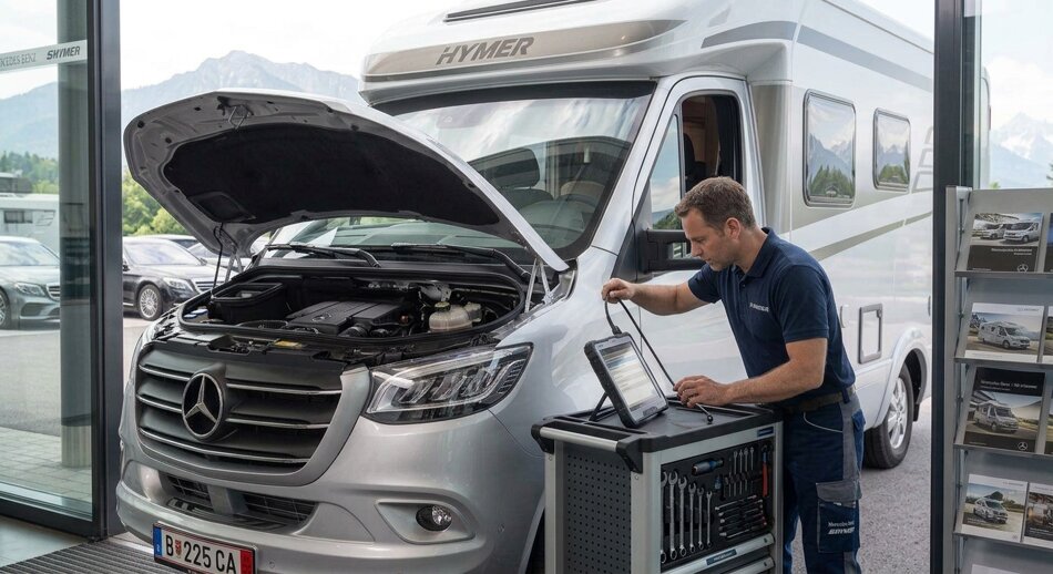 servizio ispezione camper in Germania prima di acquistare