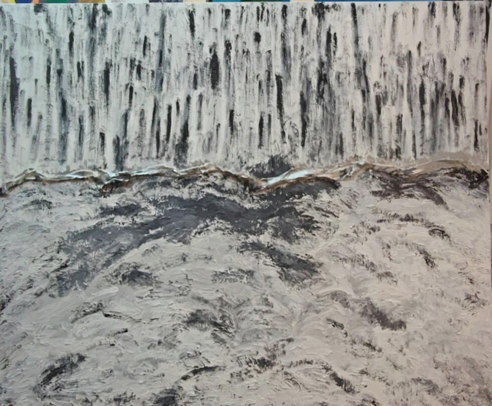 citta' dissolta - olio su tela - cm. 120 x 100 .jpeg