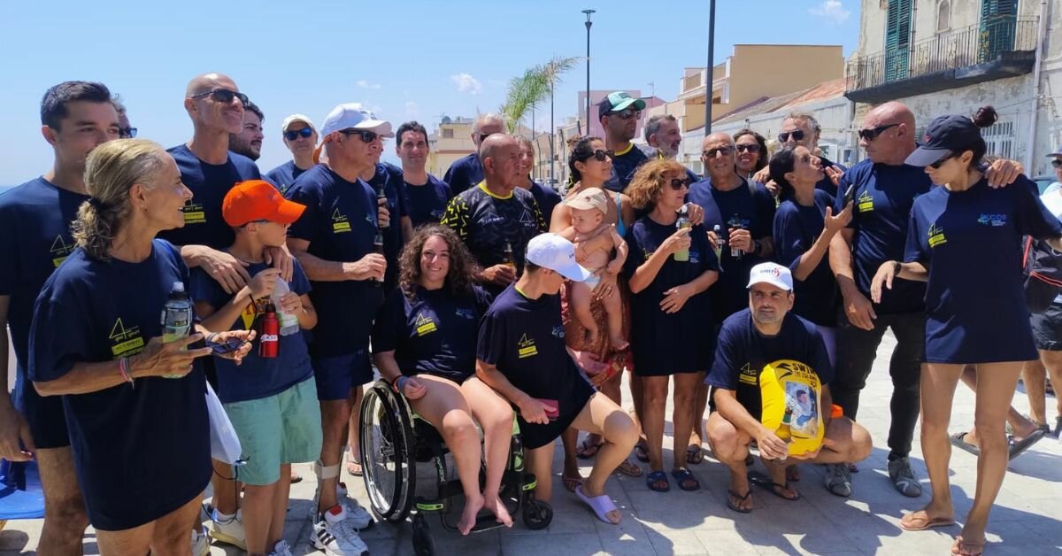 Traversata dello Stretto, bracciate di emozioni per gli atleti della 4Spa Sport