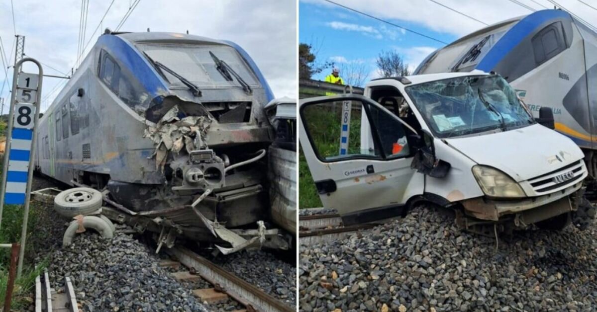 Incidente ferroviario sulla Palermo-Catania: treno travolge furgone sui binari