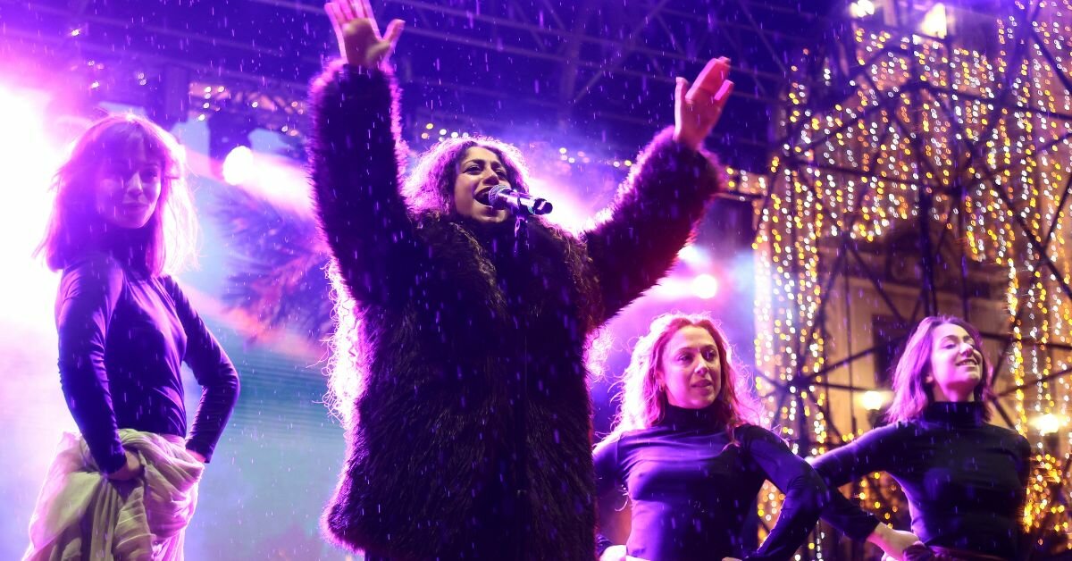 Capodanno a Catania, emozioni sotto la pioggia