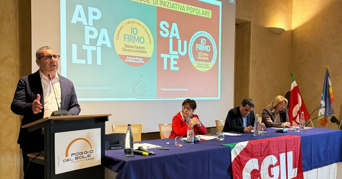 Sanità pubblica e appalti, la CGIL lancia raccolta firme per due leggi popolari