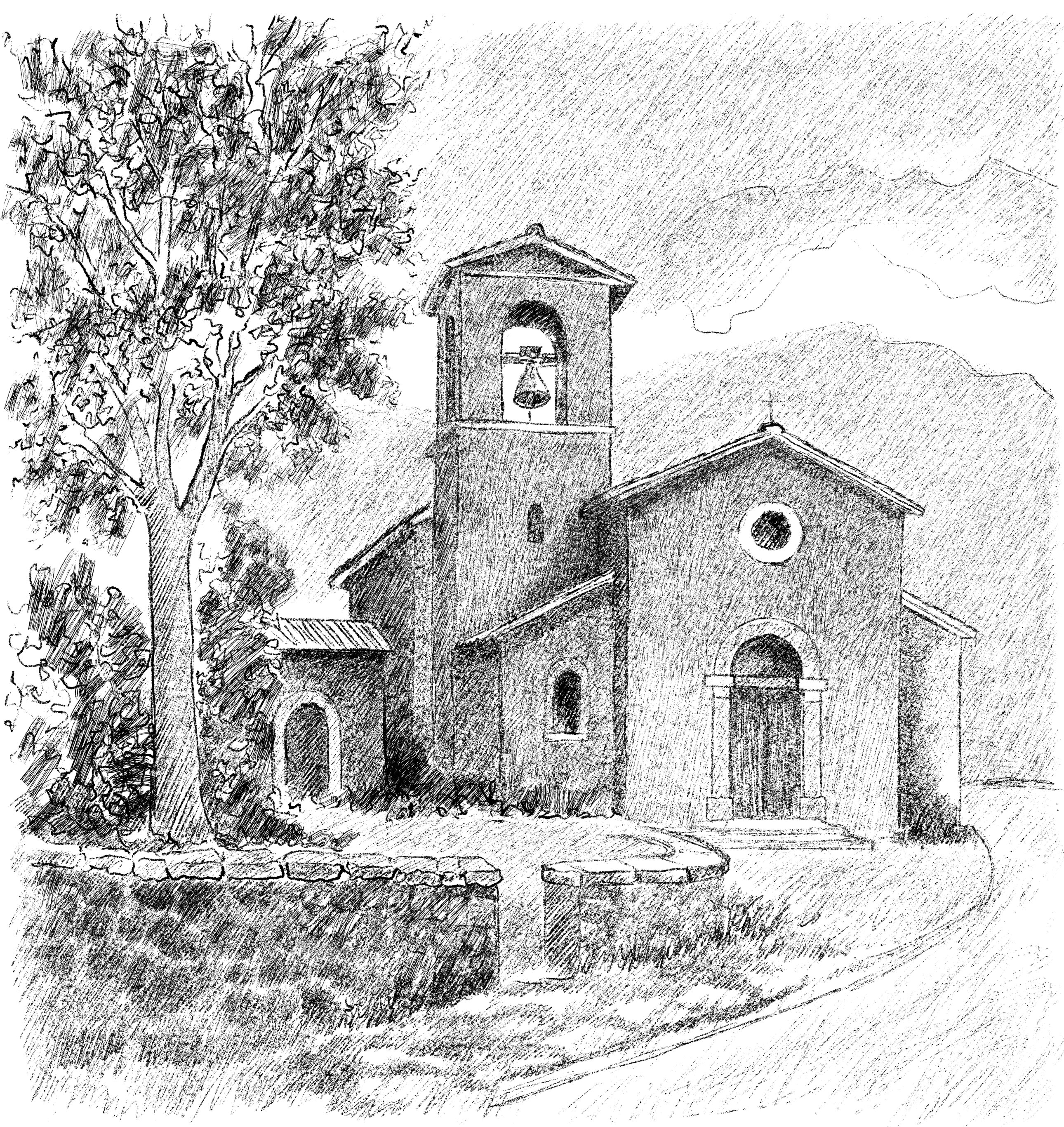 Una piccola chiesa nel silenzio