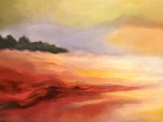 Il tempo delle ombre e della luce, 2025 Tecnica mista su cartoncino Arches, 280x380 mm 