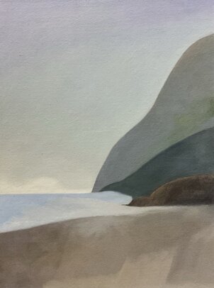 Autunno, 2023 Tecnica mista su carta acquerello Arches, 250x250 mm